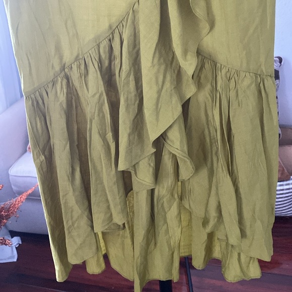 NWOT Tiered Ruffle A-Line Steampunk Midi Skirt Size Large ( E - 19 ) - Picture 2 of 6